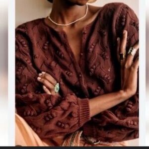 Sézane Martha Textured Cardigan XS